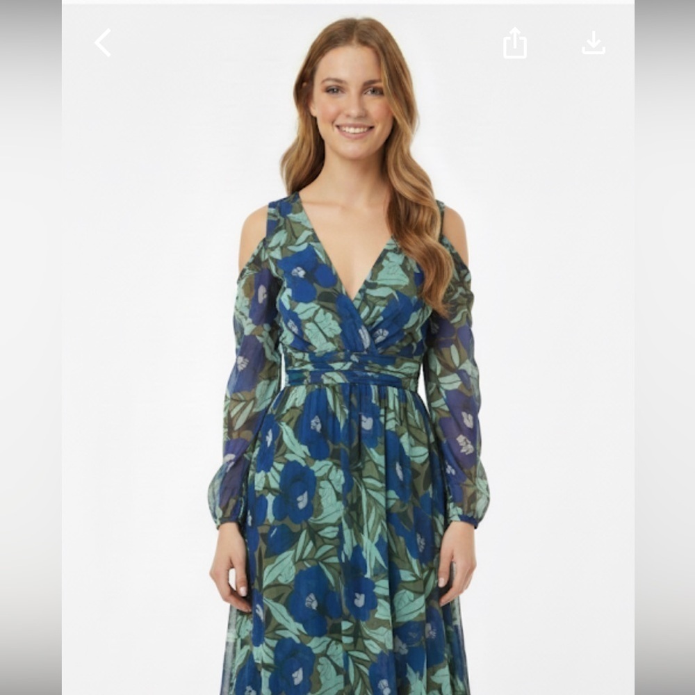 Judith March gorgeous floral maxi dress size small